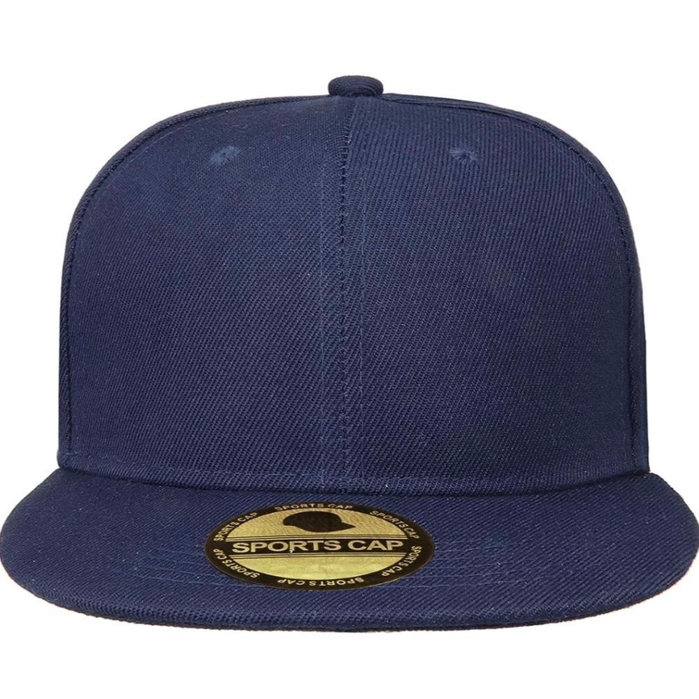Gelante Plain Blank Flat Brim Adjustable Snapback Baseball Caps - Picture 1 of 2